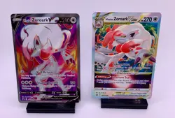 Pokemon Sword & Shield Lot Of 2 Hisuian Zoroark V & VSTAR #SWSH297 #SWSH298 - Image 2