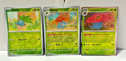 Pokemon 151 Oddish Gloom #044 Reverse Holo Vileplume 045/165 Holo Rare Lot Of 3 - Image 1