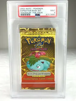 PSA 9 Mint Pokemon Expedition Venusaur Booster Pack *NEW PSA CASE DESIGN* - Image 1