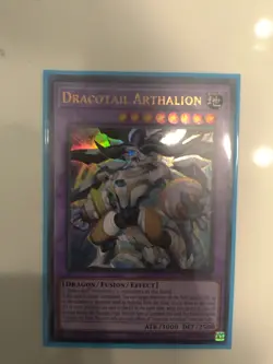 Yugioh! Dracotail Arthalion Ultra Rare JUSH-EN006 Justice Hunters 1st Edition NM - Image 1