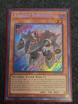 Yugioh Assault Synchron BLMR-EN003 Secret Rare 1st Ed NM - Image 1