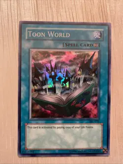 Yu-Gi-Oh! TCG Toon World MRL-076 Magic Ruler Unlimited Super Rare LP Condition - Image 1