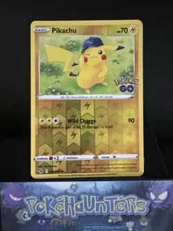 Pokemon Card Pikachu 028/078 Pokemon GO Reverse Holo Ultra Rare NM - Image 1