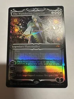 The Wandering Emperor (Showcase) -Foil Near Mint MTG Kamigawa: Neon Dynasty - Image 1
