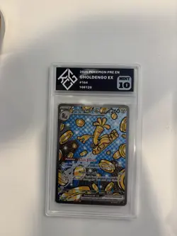 Pokemon Gholdengo EX TCG Prismatic Evolutions Card 164/131 PSA 10 Gem Mint - Image 1