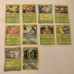 Lot of 10 Weedle and Kakuna Pokemon Cards - Image 1