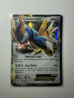 Cobalion EX 2012 93/135 Ultra Rare Plasma Storm Pokemon Trading Card - Image 3