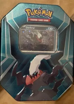 Pokemon TCG Triple Whammy Tin [ Darkrai Card Pack ] NEW Sealed 3 Packs - Image 1