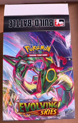 POKEMON : EVOLVING SKIES BUILD & BATTLE 2021 EMPTY DISPLAY BOX TCG 0 CARDS/PACKS - Image 1