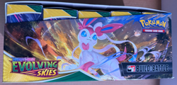 POKEMON : EVOLVING SKIES BUILD & BATTLE 2021 EMPTY DISPLAY BOX TCG 0 CARDS/PACKS - Image 3