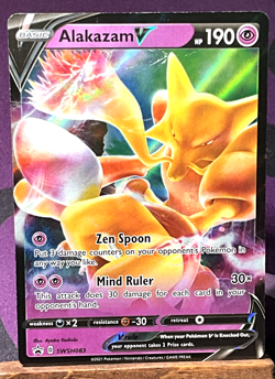 MINT Alakazam V SWSH083 SWSH Pokemon TCG Rare Promo Cards Holo - Image 1