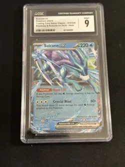 Suicune EX 010/034 Pokemon Blastoise & Suicune EX Deck CGC 9 Mint - Image 2