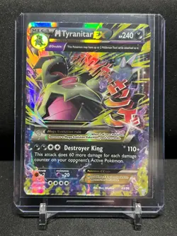 M Tyranitar EX 43/98 Holo Rare Pokemon 2015 XY Ancient Origins - HP - Image 1