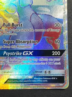 Mewtwo GX 76/73 Rainbow Secret Rare Pokemon Shining Legends - Image 3
