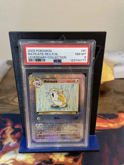 Pokemon PSA 8 Raticate Reverse Holo 61/110 Legendary Collection - Image 1
