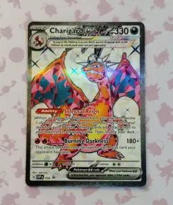 Charizard ex SVP056 Black Star Promo Full Art Holo Pokemon Card NM - Image 1