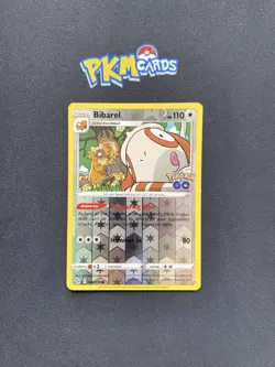 Pokemon TCG Bibarel Pokemon Go 060/078 Reverse Holo LP. - Image 1