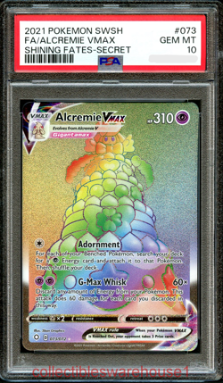Pokemon Shining Fates Alcremie VMAX 073 PSA 10 - Image 1