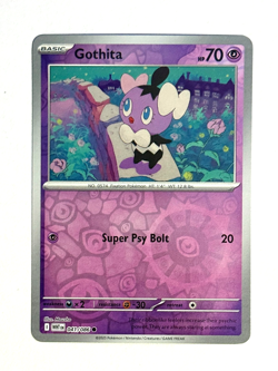 Pokemon TCG Gothita Gothorita Gothitelle 041-043/086 Reverse Holo Sv White Flare - Image 3