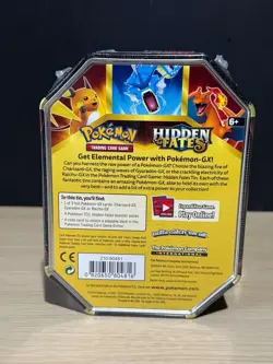 POKEMON HIDDEN FATES RAICHU GX FACTORY SEALED TIN - Image 2