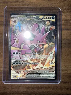 Pokemon TCG Team Rockets Nidoking EX 233/182 Destined Rivals Ungraded Fast Ship - Image 1