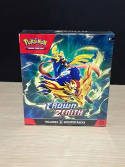 POKEMON TCG CROWN ZENITH FACTORY SEALED 6 PACK BOOSTER BUNDLE BOX - Image 1
