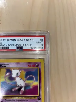 2000 Pokemon Black Star Mew- Non Holo Promo Pokemon League Mint 9 - Image 2