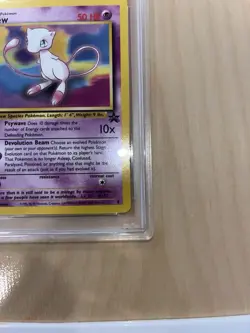 2000 Pokemon Black Star Mew- Non Holo Promo Pokemon League Mint 9 - Image 4