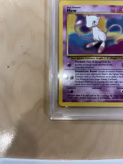 2000 Pokemon Black Star Mew- Non Holo Promo Pokemon League Mint 9 - Image 5