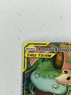 Pokemon TCG Venusaur & Snivy GX 1/236 Tag Team Cosmic Eclipse - Image 3