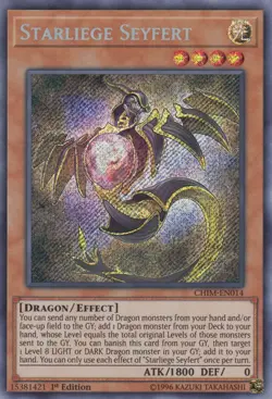 Yugioh! LP Starliege Seyfert - CHIM-EN014 - Secret Rare - 1st Edition Lightly Pl - Image 1