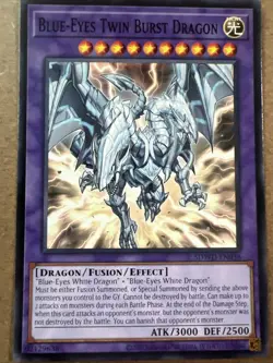 YuGiOh Blue Eyes White Destiny - Blue Eyes Twin Burst Dragon SDWD-EN036 - Image 1
