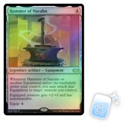 FOIL HAMMER OF NAZAHN Double Masters Magic MTG MINT CARD - Image 1