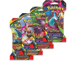 Pokemon TCG Trading Card Game Phantasmal Flames Sleeved Blister Packs LOT OF 4 - Image 1
