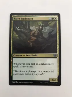 Satyr Enchanter MTG Magic the Gathering Card NM Near Mint CMM - Image 1