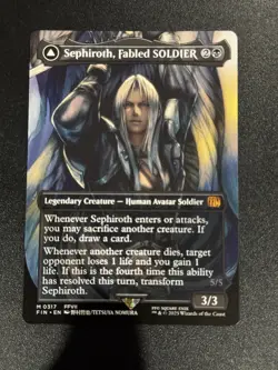 Sephiroth, Fabled SOLDIER/Sephiroth One-Winged Angel M317 - Borderless - NM - Image 1