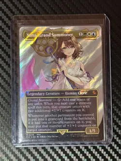 Yuna Grand Summoner, Borderless Surge Foil, MTG Final Fantasy - Image 1