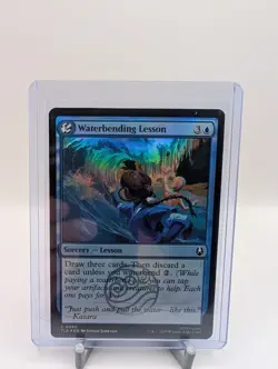 Waterbending Lesson Foil 80 Avatar The Last Airbender Magic the Gathering - Image 1