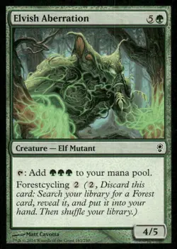 Elvish Aberration Conspiracy MTG Magic the Gathering card - Image 1