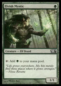 Elvish Mystic M14 MTG Magic the Gathering card - Image 1