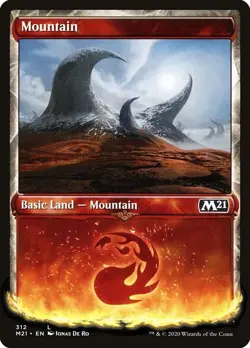 Magic the Gathering: MTG CORE 2021 MOUNTAIN FOIL SHOWCASE ART - Image 1