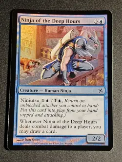 MTG Ninja of the Deep Hours - Foil, NM-Mint, English Betrayers of Kamigawa - Image 1