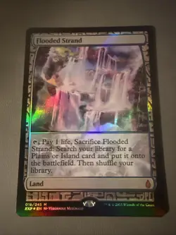 MTG Magic The Gathering FLOODED STRAND Foil MASTERPIECE ZENDIKAR EXPEDITIONS - Image 1