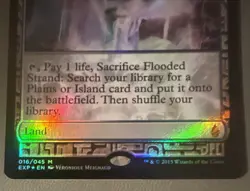 MTG Magic The Gathering FLOODED STRAND Foil MASTERPIECE ZENDIKAR EXPEDITIONS - Image 4