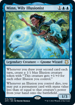 1x Minn, Wily Illusionist NM-Mint, English Commander: Adventures in the Forgotte - Image 1