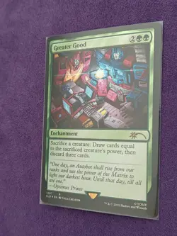 Greater Good Transformers SECRET LAIR MTG MAGIC THE GATHERING FOIL - Image 2