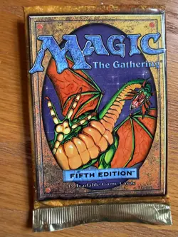 Magic The Gathering Fifth Edition Booster Factory-Sealed MTG WOTC 1997 NEW TCG - Image 1