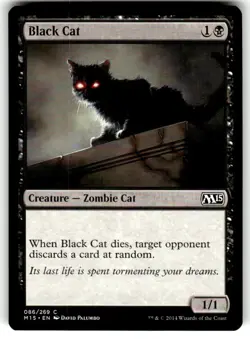Black Cat Core Set 2015 (M15) Regular MTG NM - Image 1