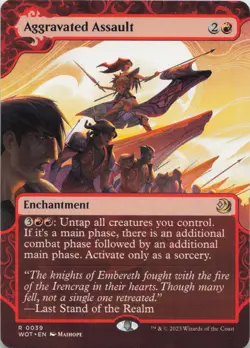 Aggravated Assault R Wilds of Eldraine: Enchanting Tales 39 - LP MTG - Image 1