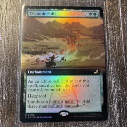 Tectonic Split (Extended Art) MTG Avatar (TLE) R0208 (Foil) NM - Image 1